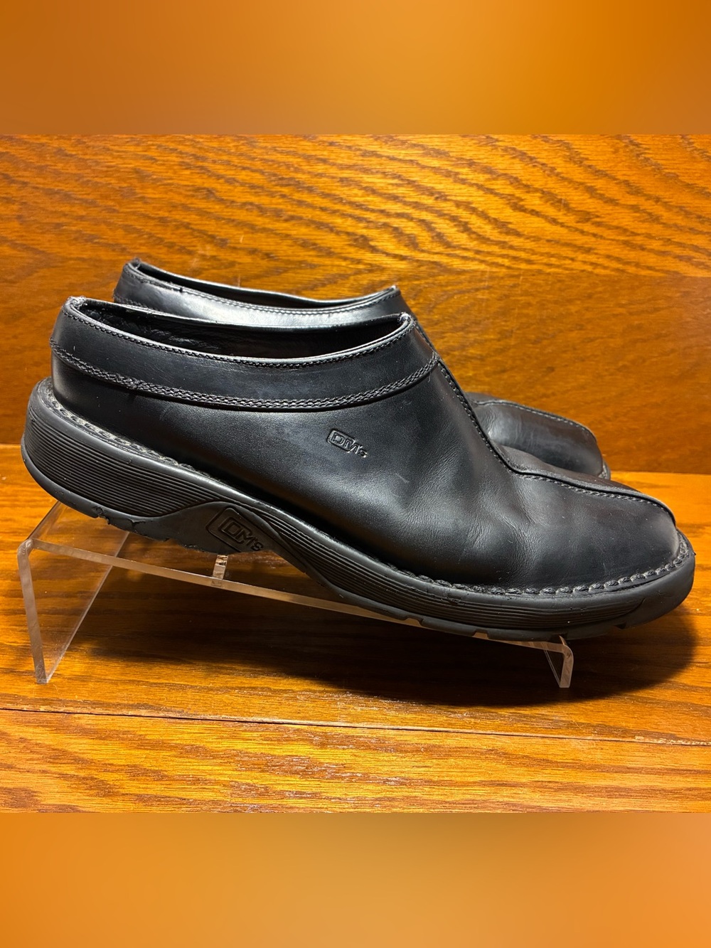 Y2K VTG Dr. Martens 9528 Black Leather Slip On Clogs Men’s Size 10